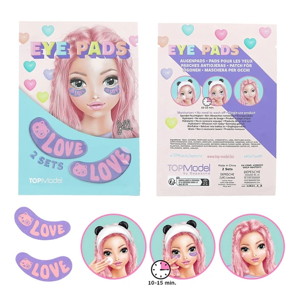 Top Model Baskılı Göz Pedi Love 412821 ürün görseli