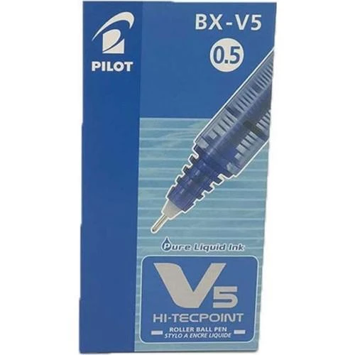 Pilot V5 Hi-Tecpoint Mavi 12Li Kutu Bx-V5-L-E ürün görseli
