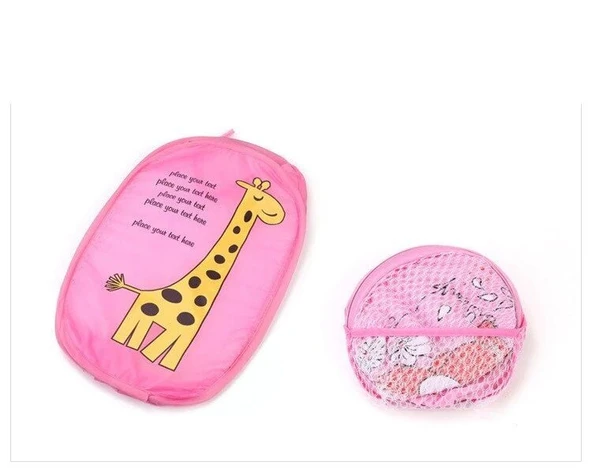 Karikatür Figürlü Katlanır  File Oyuncak Ve Çamaşır Sepeti - Resim 2