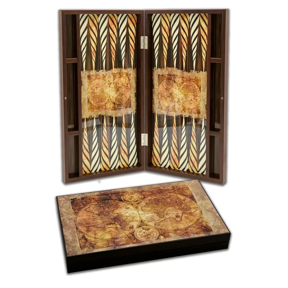 Elegance Glossy Old Map Tavla ürün görseli 1