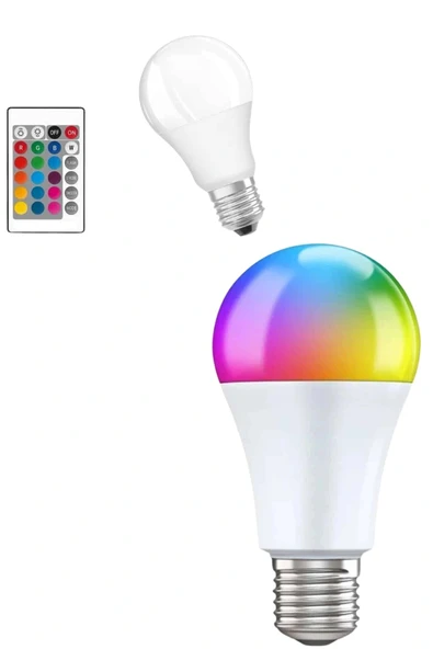 Ayarlanabilir Parlaklık RGB Led Ampul Beyaz Lamba Ve Renkli Ampul - 5