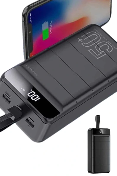 Hızlı Taşınabilir 50.000 Mah Powerbank Led Ekran Android ve İOS Uyumlu - 2