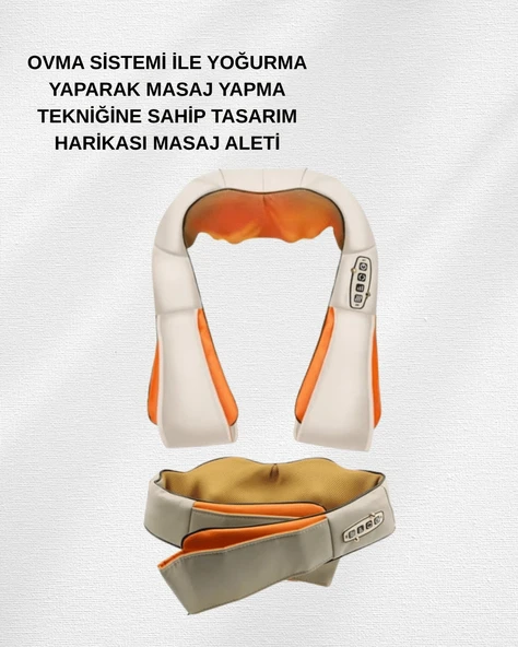 Ovmalı Isıtmalı Elektrikli Masaj Aleti – Boyun, Sırt, Bel, Omuz ve Bacak İçin Profesyonel Masaj Aleti - 3