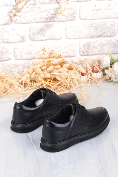 Mehmet Mete 32445 Kale Rahat Sıcak Astar Kaymaz Taban Hakiki Deri Erkek Ayakkabı - Resim 5