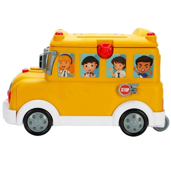 Little Chef 2in1 Sesli ve Işıklı Okul Otobüsü Dükkanı Oyun Seti 34 Parça - 5