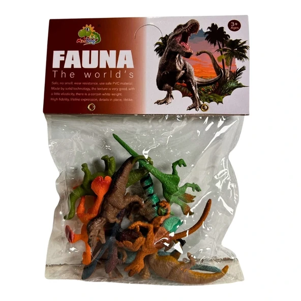 Pvc Pakette 10'lu Küçük Dinazorlar ürün görseli 1