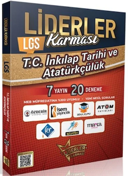 LGS İnkılap Tarihi Denemeleri 8 Yayın 23 Deneme / Liderler Karması Yayınları / 9786259522777 ürün görseli