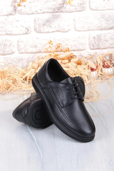 Mehmet Mete 32445 Kale Rahat Sıcak Astar Kaymaz Taban Hakiki Deri Erkek Ayakkabı - Resim 6