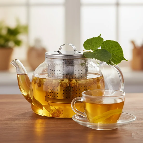 Çay Süzgeci Büyük Boy Paslanmaz Çelik Demlik İçi Çay Süzgeci Geniş Hacimli ve Dayanıklı - 3