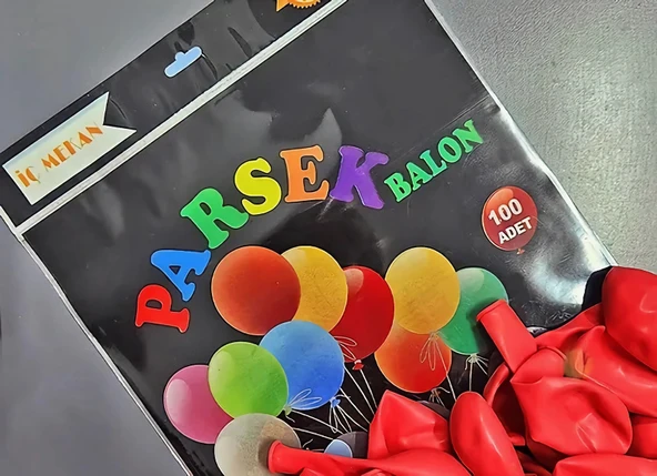 Balon 100 Lü Renk Kırmızı ürün görseli