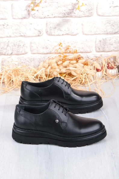 Mehmet Mete K1004 Rahat Hafif Eva Kalın Taban Hakiki Deri Erkek Ayakkabı - Resim 2