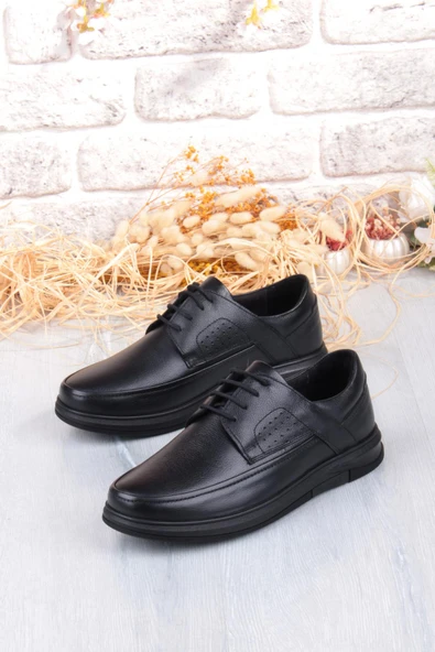 Mehmet Mete 32445 Kale Rahat Sıcak Astar Kaymaz Taban Hakiki Deri Erkek Ayakkabı - Resim 4