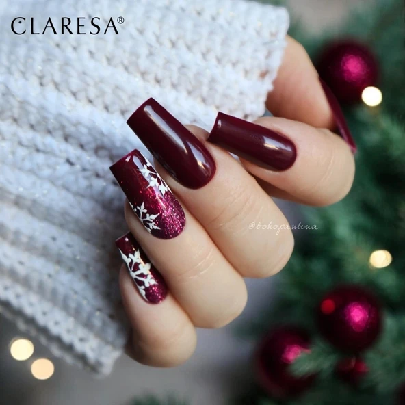 Claresa Kalıcı Oje Mystic Aura 04 Simli Koyu Pembe 5gr - Resim 3