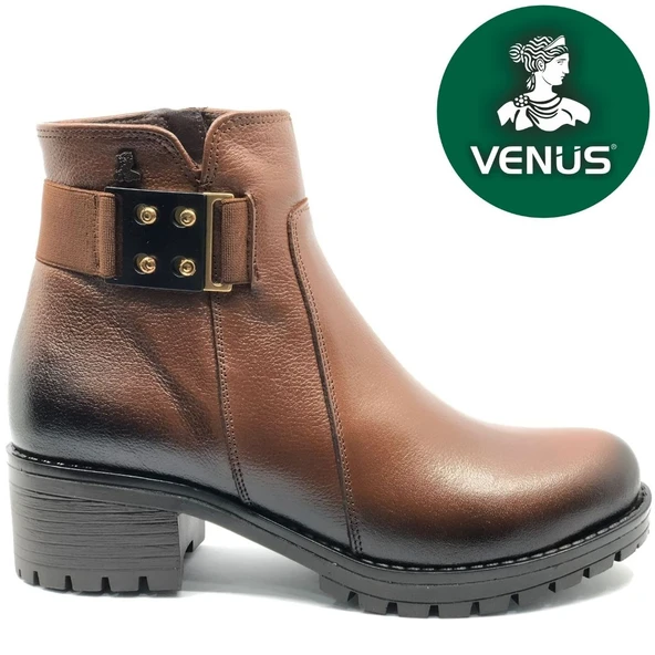 Venüs Burssella Hakiki Deri Kaymaz Taban Ortopedik Kadın Bot - Resim 6