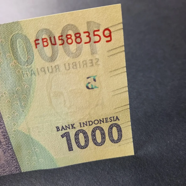 Escoines Koleksiyon 3996368f63a56afa5b 2016 Endonezya 1000 rupiah ÇİL eski yabancı kağıt para - Resim 2