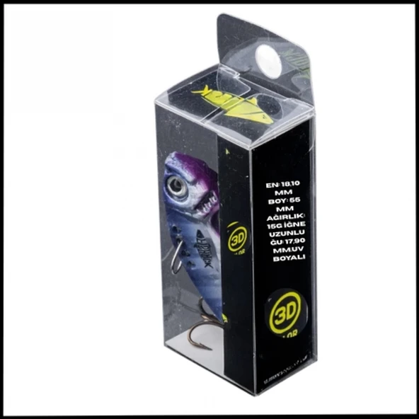 Uyguna-Yakala 15g 55mm - Electric Sunset Vibrasyon Yem - LRF/Spin Jig- - UV Boyalı-YEM.743 ürün görseli