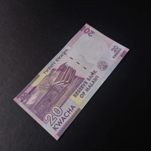 Escoines Koleksiyon 3996368f424728d26d 20 Kwacha malavi Çil eski yabancı kağıt para - Resim 4
