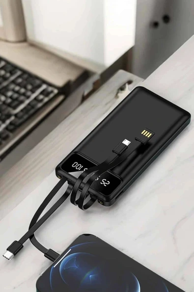 Powerbank 20.000 Mah LCD Ekran USB Lightning Type-C Uyumlu İOS ve Android - 2