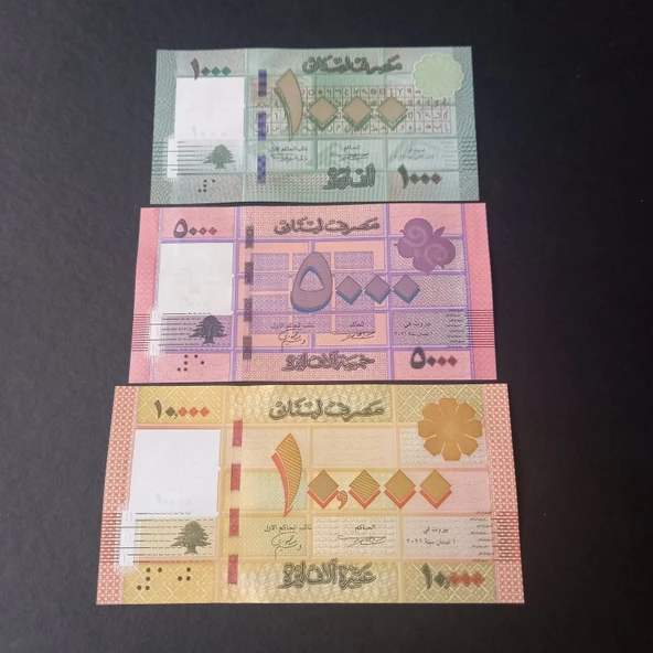 Escoines Koleksiyon 3996368f63c065d922 Lübnan 1000/5000/10.000 Livres ÇİL eski yabancı kağıt para ürün görseli 1