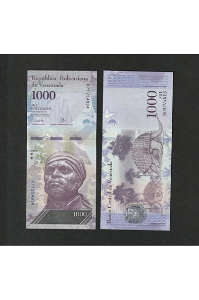 Escoines Koleksiyon 3996368f812f26b728 2017 Venezuela 1000Bolivar Çil eski yabancı kağıt para