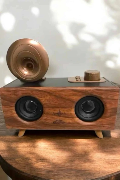 Çalar Radyo Müzik Kutusu Nostaljik Hoparlör Speaker - 5