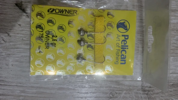 Pelikan-owner jig head 3 lu paket kalite ürün görseli