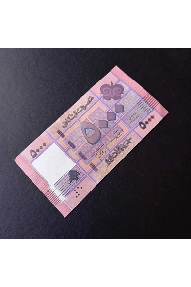 Escoines Koleksiyon 3996368f4234d92c09 Lübnan 5000 livres çil eski yabancı kağıt para - Resim 2