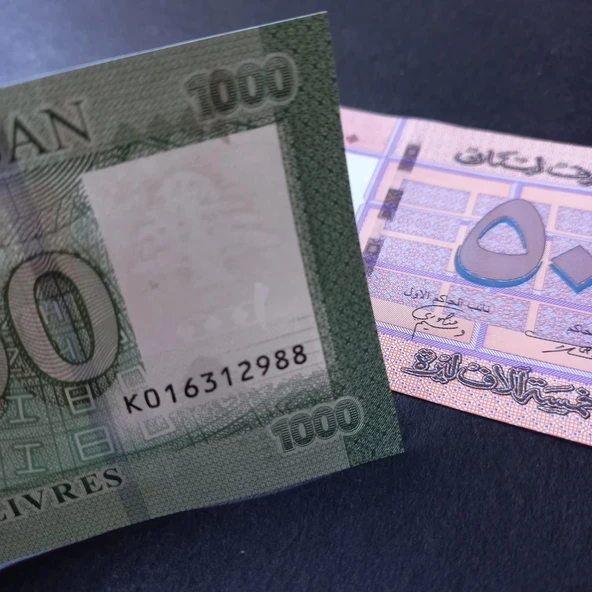 Escoines Koleksiyon 3996368f817356cfdf Lübnan 1000 - 5000 livres takım Çil eski yabancı kağıt para - Resim 5