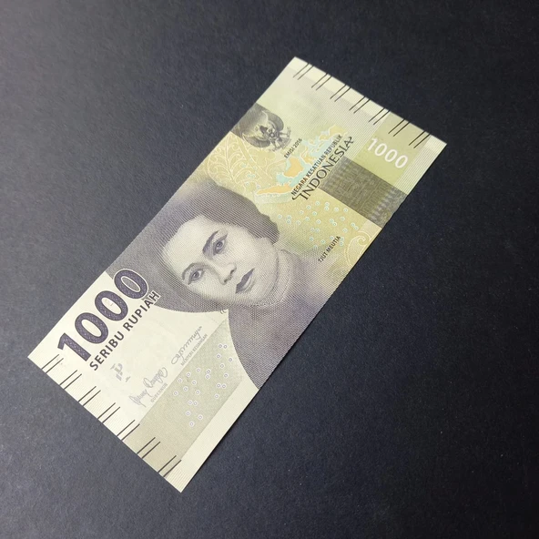 Escoines Koleksiyon 3996368f63a56afa5b 2016 Endonezya 1000 rupiah ÇİL eski yabancı kağıt para - Resim 3