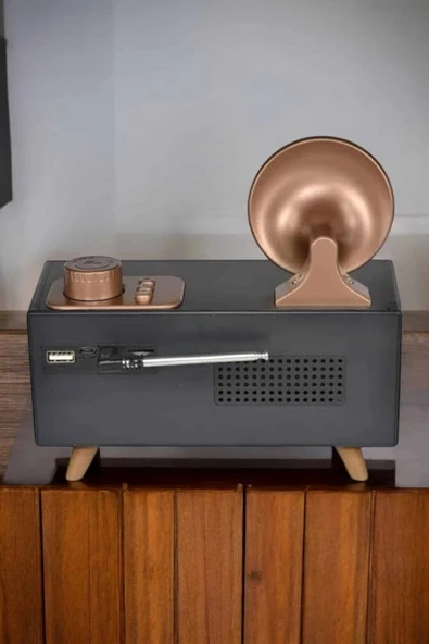 Nostaljik Görünümlü Bluetooth Bağlantılı Speaker - 5