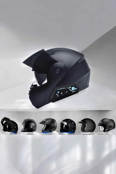 Kask Kulaklığı Motosiklet Intercom Interkom Dinleme Konuşma Özellikli Su Geçirmez - 2