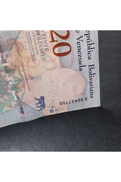 Escoines Koleksiyon 3996368f817f2d1c9f 2018 venezuela 20 bolivar ÇİL eski yabancı kağıt para - 3