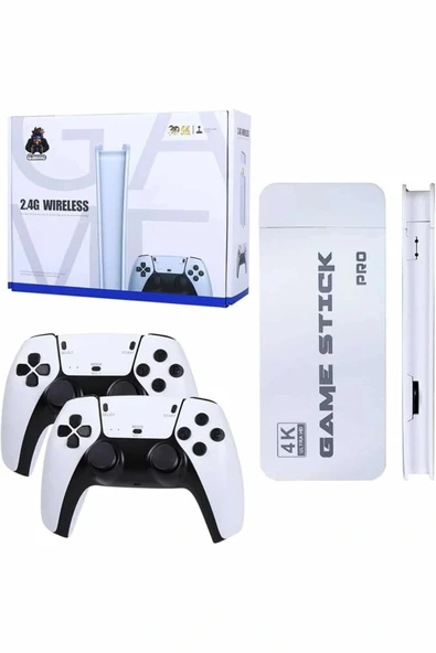 Game Stick 4K Retro Çift Kollu Atari Oyunlari +20000 Oyunlu Konsol Nostalji - 2