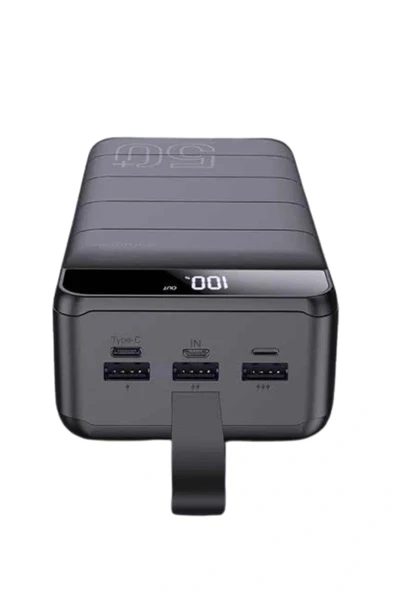 Powerbank Çoklu Şarj Girişi 50.000 Mah Taşınabilir Dijital Göstergeli - 2