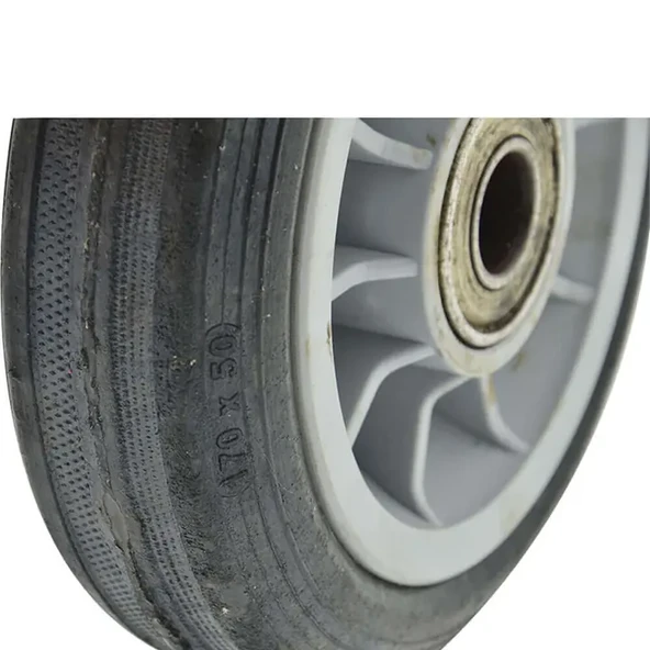Plastik Jantlı Rulmanlı Dolma Tekerlek 170x35x15 mm-2 Adet - Resim 4