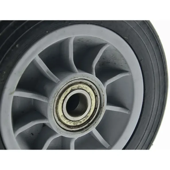 Plastik Jantlı Rulmanlı Dolma Tekerlek 170x35x15 mm-2 Adet - Resim 3