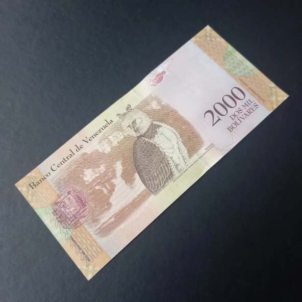Escoines Koleksiyon 3996368f6c9f564da2 Venezuela 2000Bolivar Çil eski yabancı kağıt para - Resim 5