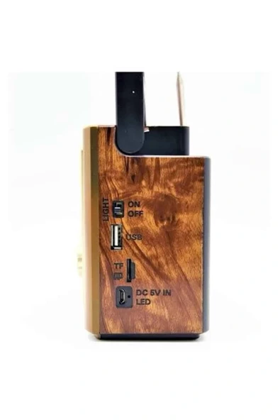 Müzik Kutusu Bluetooth Bağlantılı El Fenerli Nostaljik Tasarım Radyo - 3