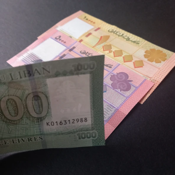 Escoines Koleksiyon 3996368f63c065d922 Lübnan 1000/5000/10.000 Livres ÇİL eski yabancı kağıt para - Resim 3