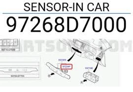 Hyunda Tucson 2021 İç Hava Sıcaklık Sensör Mobis.97268D7000 - Resim 2