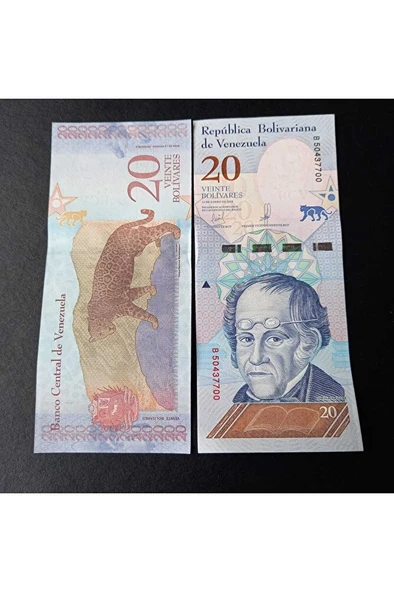 Escoines Koleksiyon 3996368f817f2d1c9f 2018 venezuela 20 bolivar ÇİL eski yabancı kağıt para - 2