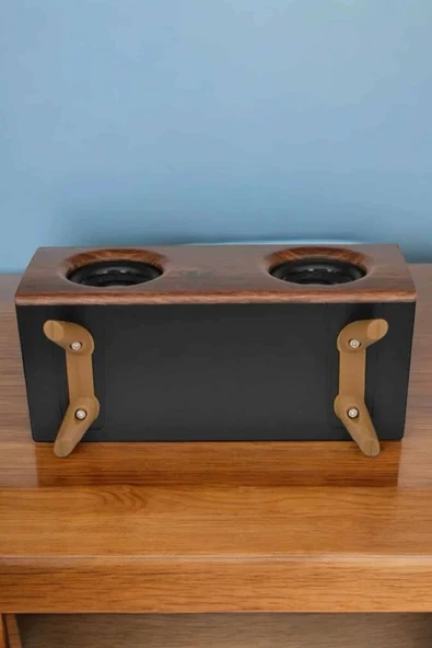 Bluetooth Hoparlör Ahşap Klasik Retro Gramofon Bluetooth Müzik Kutusu - 6