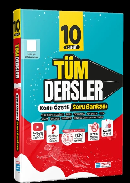 10. Sınıf Tüm Dersler Konu Özetli Maarif Model Soru Bankası Evrensel İletişim ürün görseli 1