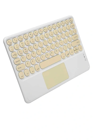 Touchpad Uyumlu Bluetooth Klavye Slim Kablosuz Wifi Q Klavye - 2