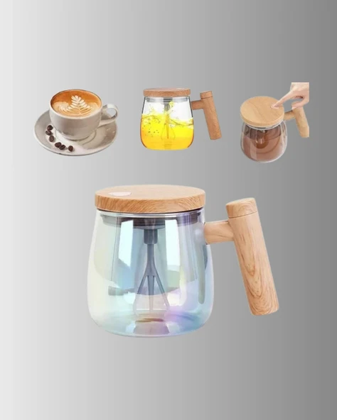 Otomatik Karıştırıcı Kupa – Su Geçirmez, Isıtmalı, USB Altlıklı - 4