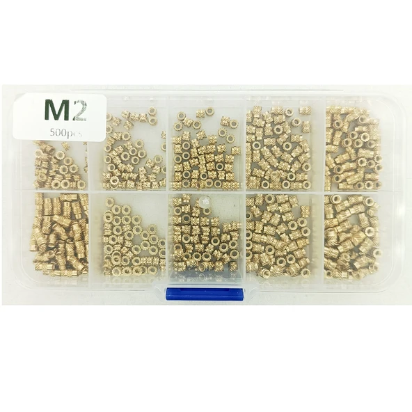 Yate10 500 Adet M2 Laptop Dişi Pirinç Somun Seti Kutulu - 3