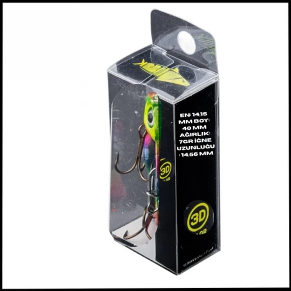 Uyguna-Yakala 7g 40mm- Titreşim Yem - Gökkuşağı Öfkesi - UV Boyalı-YEM.740 ürün görseli