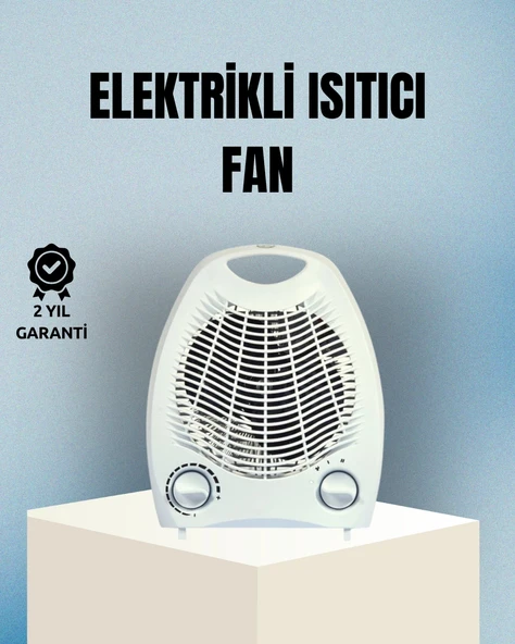 Fanlı Elektrikli Isıtıcı – 3 Kademeli Isı Ayarı ve Güvenli Kullanım
