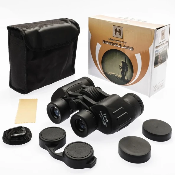 pilelistore Nico 8X40 Yüksek Kaliteli Büyük Göz Mercekli Profesyonel El Dürbün