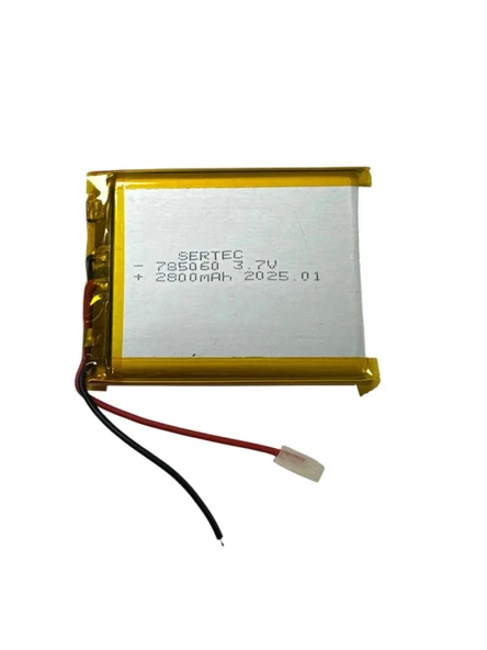 pilelistore 785060 3.7V 2800mAh Li-Polymer Pil Devreli/1.5A